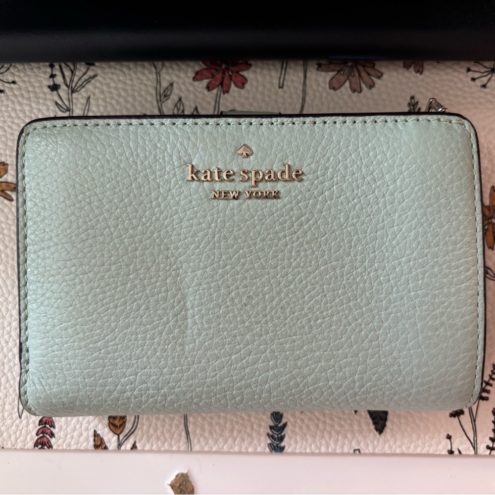 Kate Spade Light Green Leather Wallet
